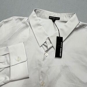 James Perse Mens Button Down Shirt Style MCJ3802 Size 5 Silver